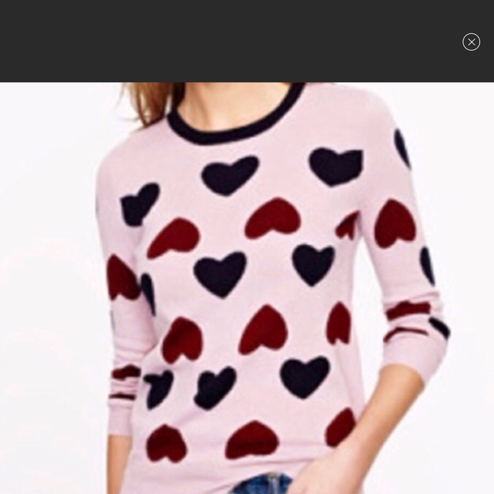 J.Crew heart sweater